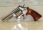 S&W M-57 4 Inch Nickle - Wood Grips - Pic 2 @ 75%.JPG