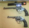 Police Positive Colt 32 S&W long revolvers 1907, 1916 with repaired forcing cones 2-24-2012.jpg