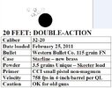 2011-02-25 - 115 grain - 3.5 Unique - 20 feet DOUBLE ACTION.JPG