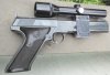 Colt 22 target wiht Phandom scope sighted in 6-21-2013.jpg