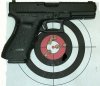 Glock 21 and target.JPG