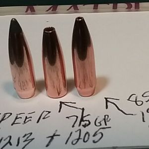 .243 Speer  75 & 85 gr bullets