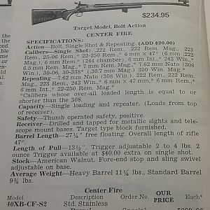 Remington 40XB Rifles.