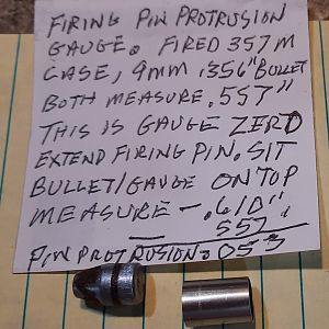 Firing pin protrusion gauge.