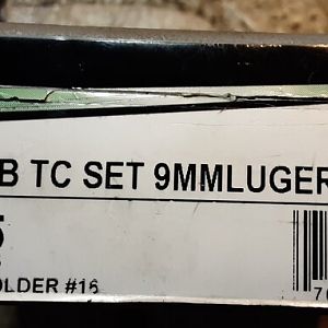 RCBS 9mm Luger dies. #20515