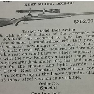 Remington 40XB BR 1970s Gun.